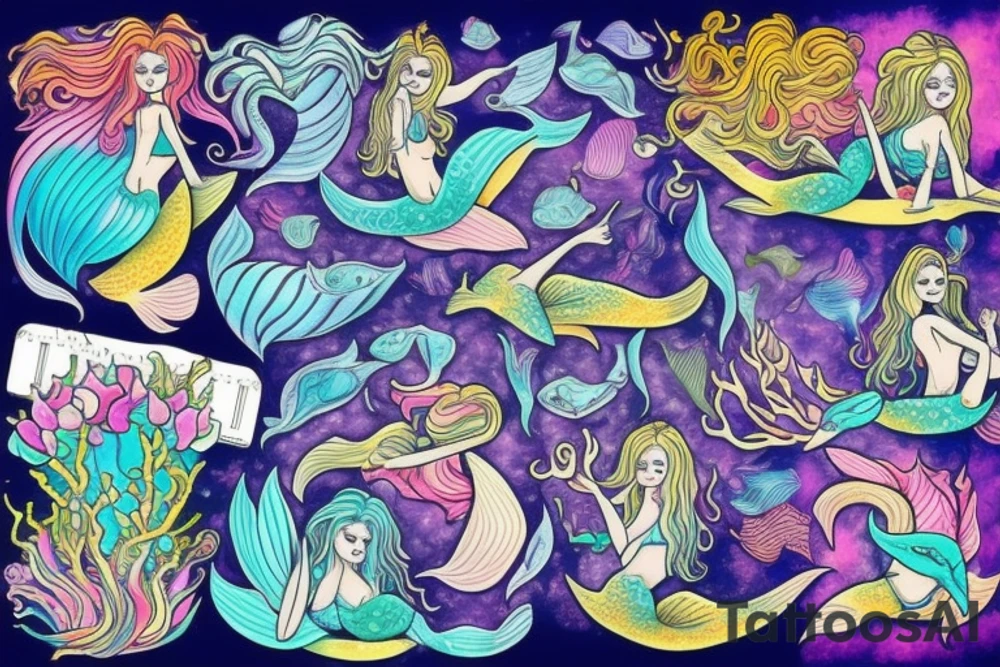 Mermaid tattoo idea