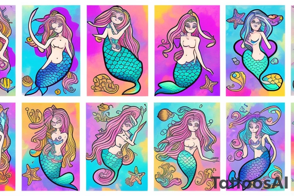 Mermaid tattoo idea