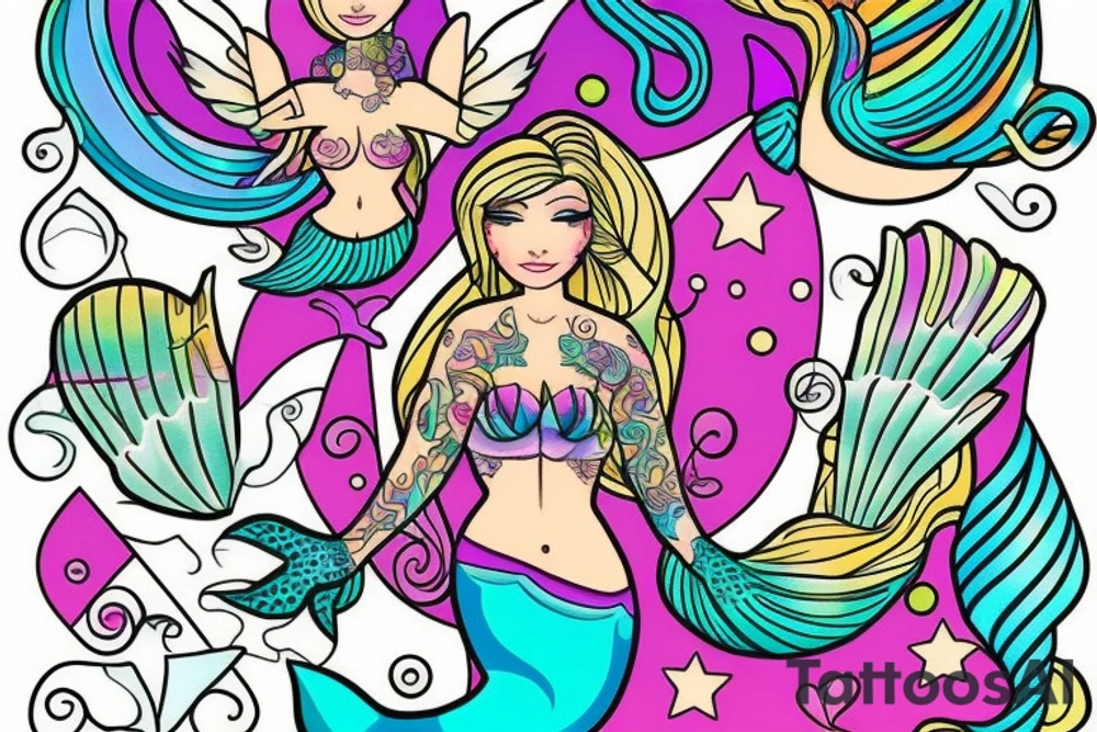 Mermaid tattoo idea
