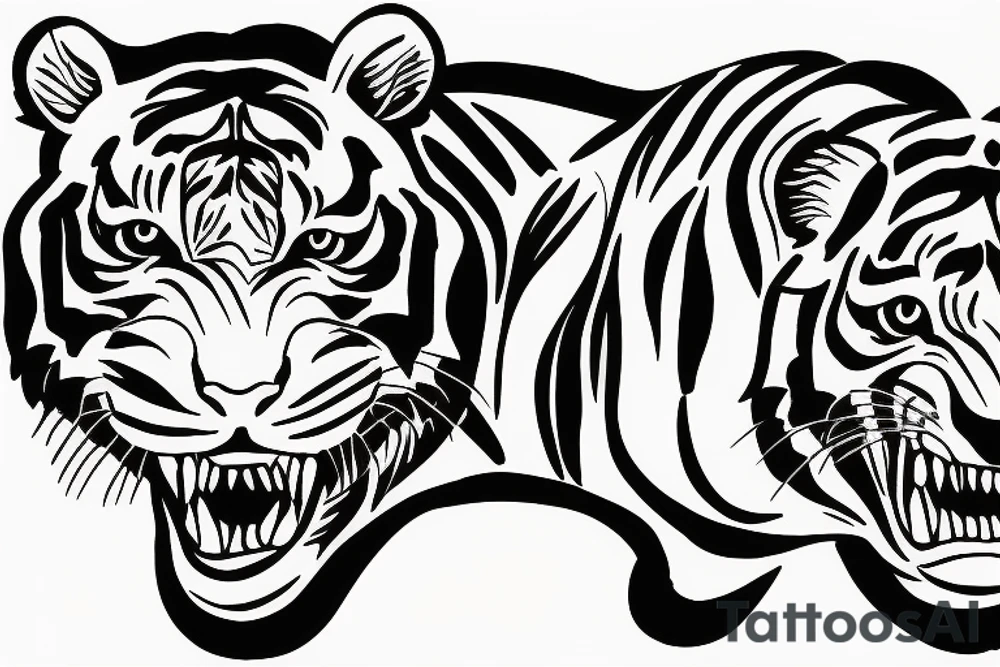 Full body Tiger tattoo idea