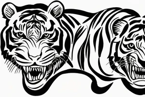 Full body Tiger tattoo idea