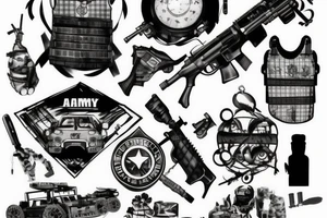 army tank tattoo idea