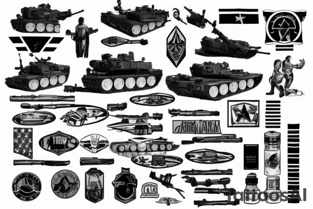 abrams tank tattoo idea
