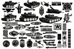 abrams tank tattoo idea
