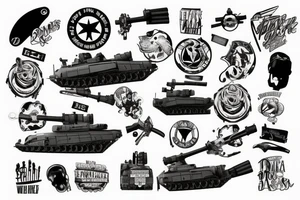 abrams tank tattoo idea