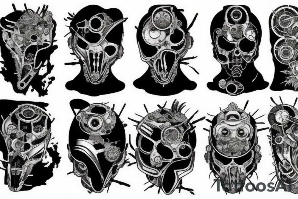 Cyberpunk tattoo design tattoo idea