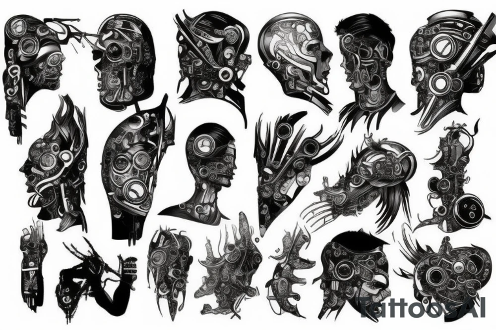Cyberpunk tattoo design tattoo idea