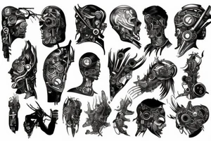 Cyberpunk tattoo design tattoo idea