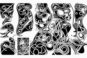 cyber lines tattoo idea