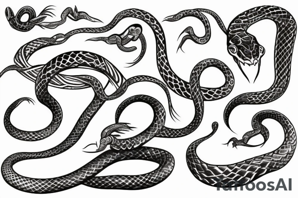 infinity snake tattoo idea