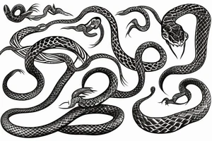 infinity snake tattoo idea