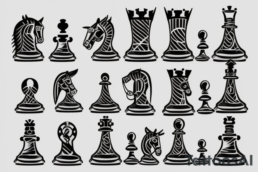 chess piece tattoo idea