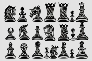 chess piece tattoo idea