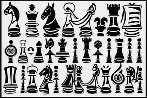 chess piece tattoo idea
