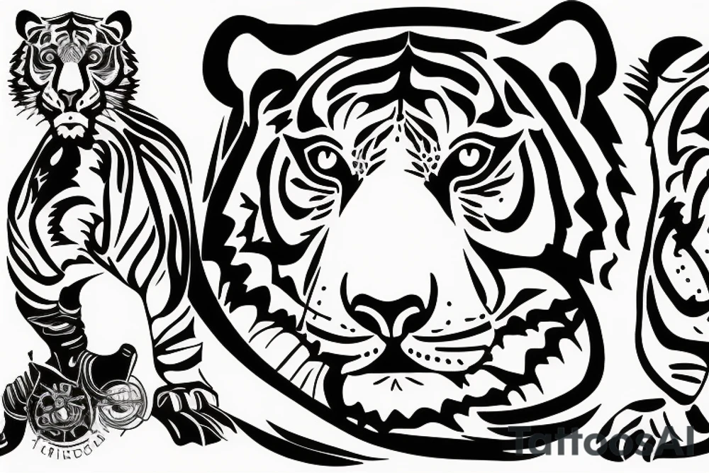 tiger tattoo idea