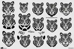 tiger full body tattoo idea