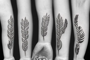 easygoing plant tattoo idea