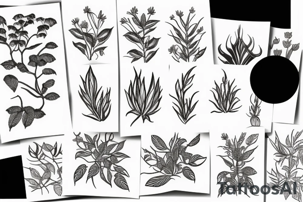chill plant tattoo idea