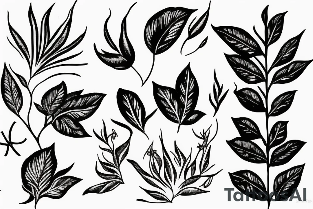chill plant tattoo idea