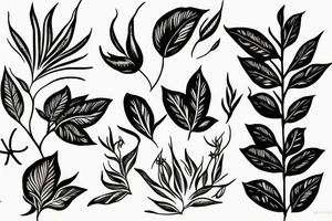 chill plant tattoo idea