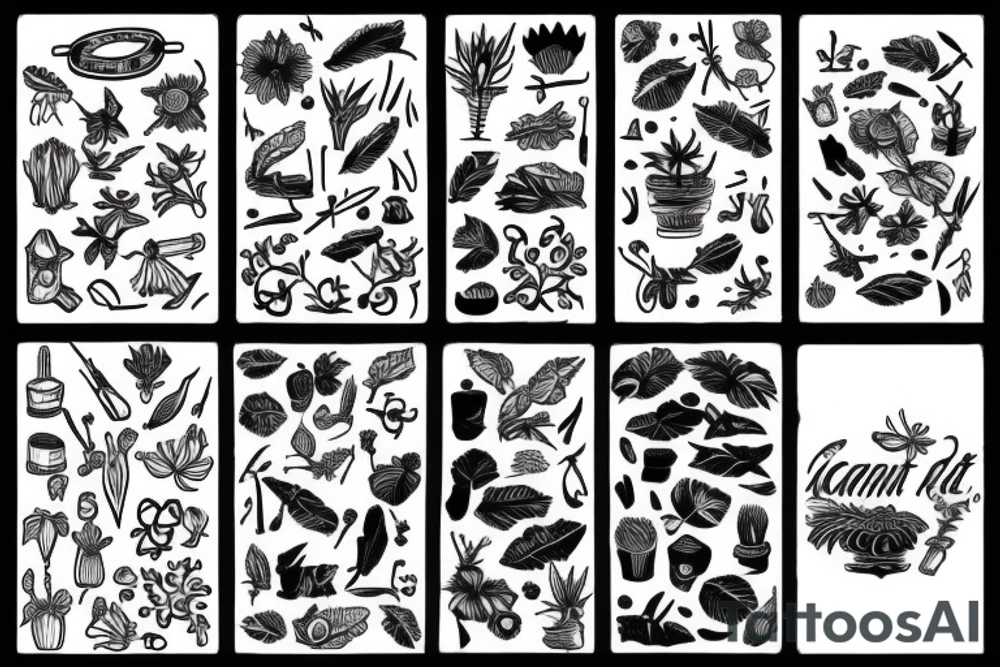 cast iron plant tattoo idea