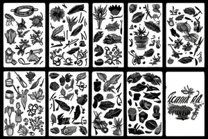 cast iron plant tattoo idea