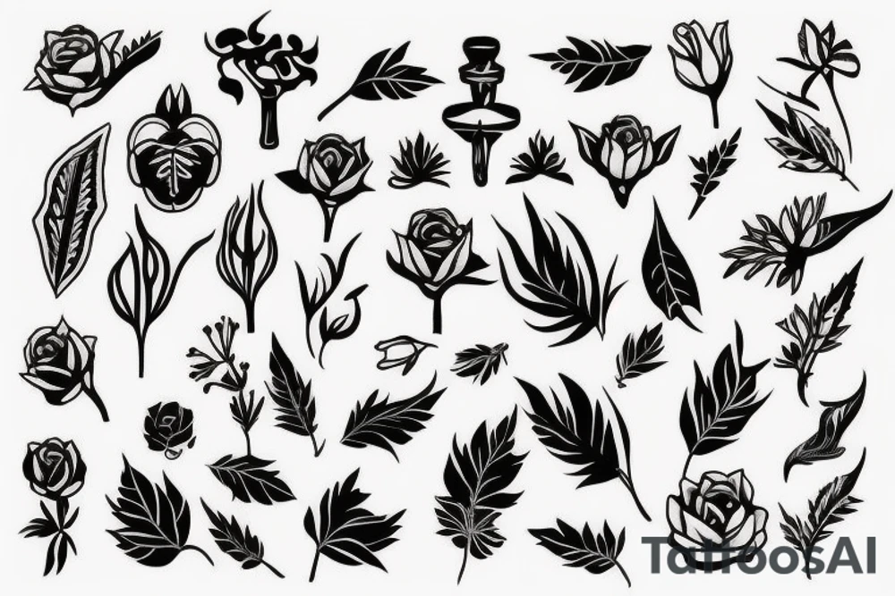 cast iron plant tattoo tattoo idea