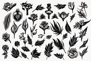 cast iron plant tattoo tattoo idea