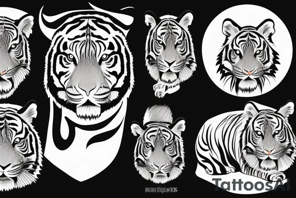 fierce tiger tattoo idea