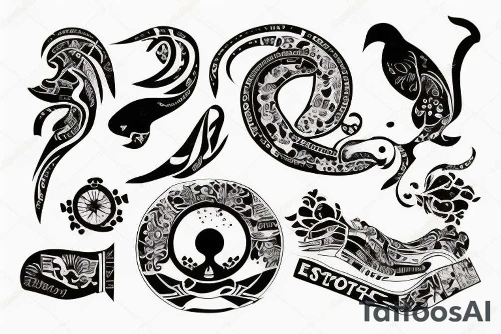 map of estonia tattoo idea