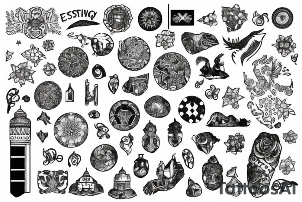 map of estonia tattoo idea