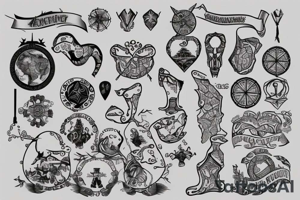 map of estonia tattoo idea