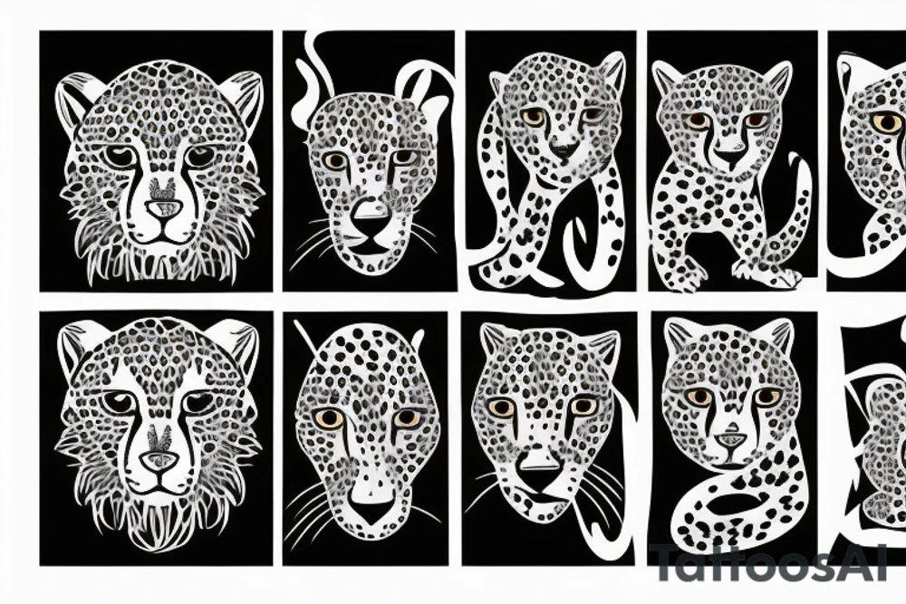 cheetah tattoo idea