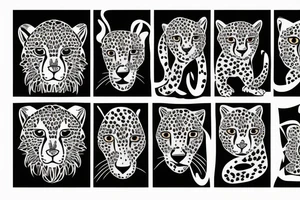 cheetah tattoo idea