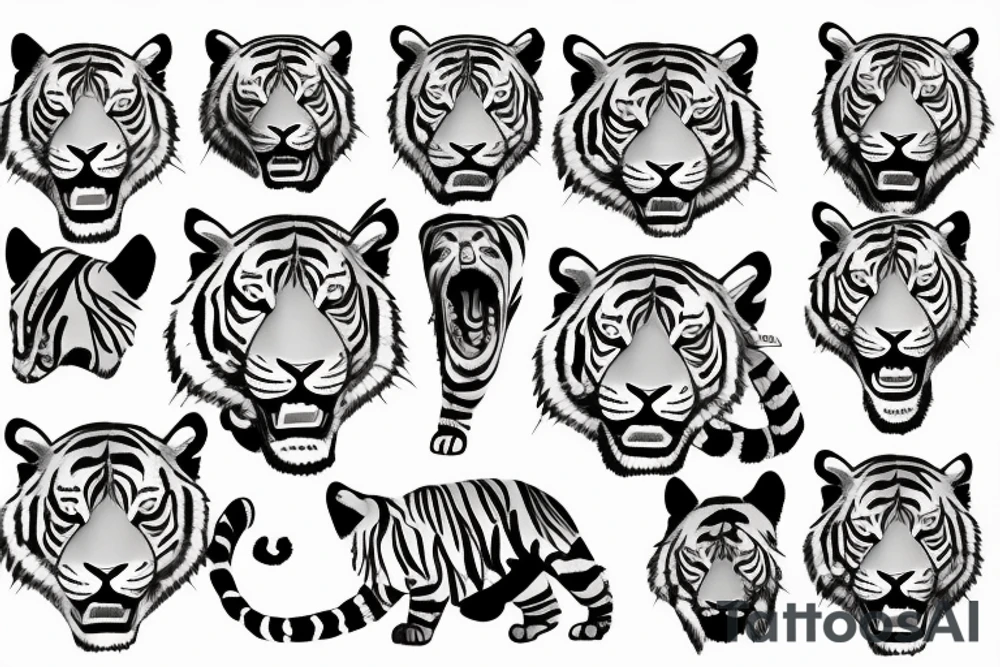 tiger tattoo idea