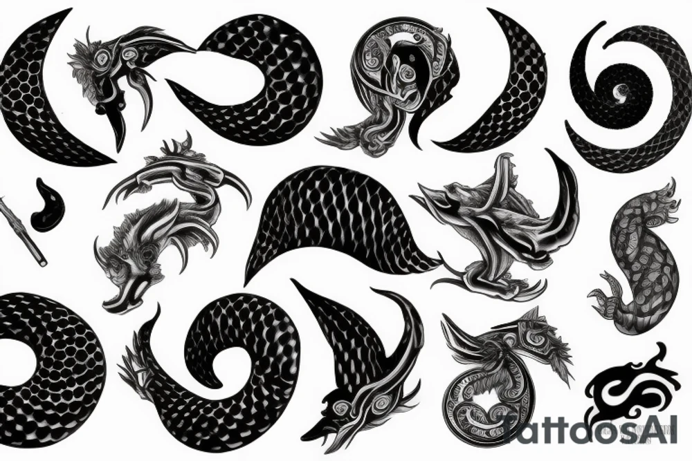 ouroboros, ying yang, infiniti tattoo idea