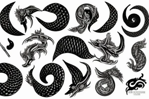 ouroboros, ying yang, infiniti tattoo idea