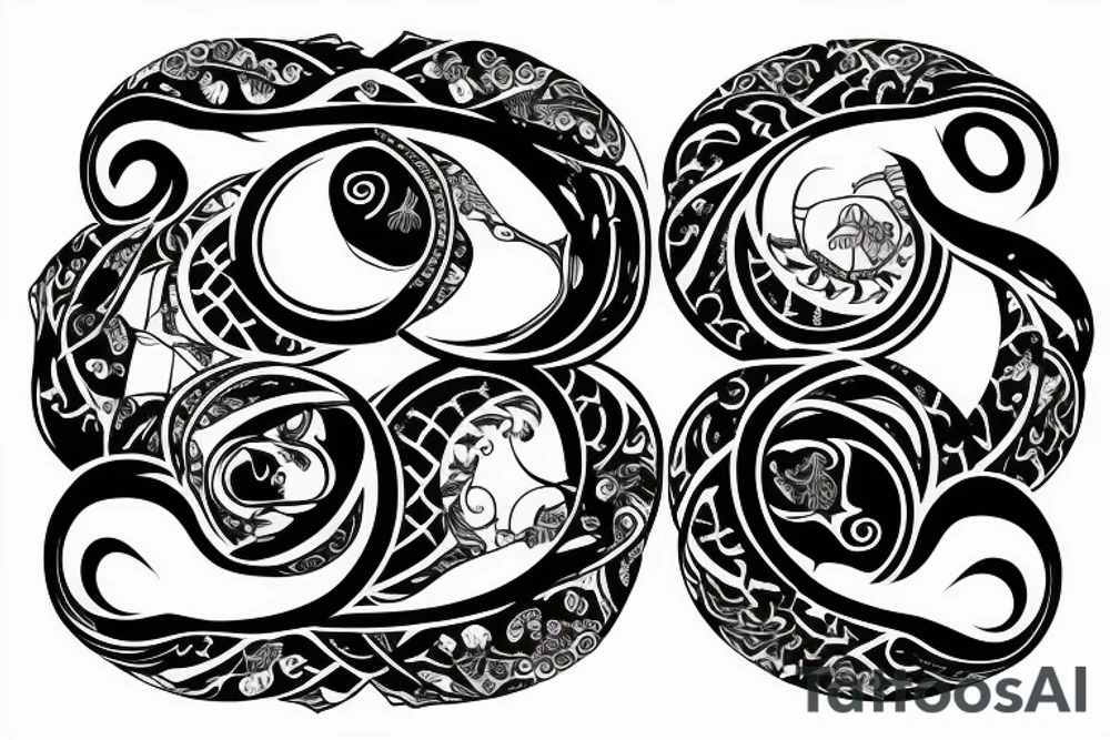 ouroboros, ying yang, infiniti tattoo idea