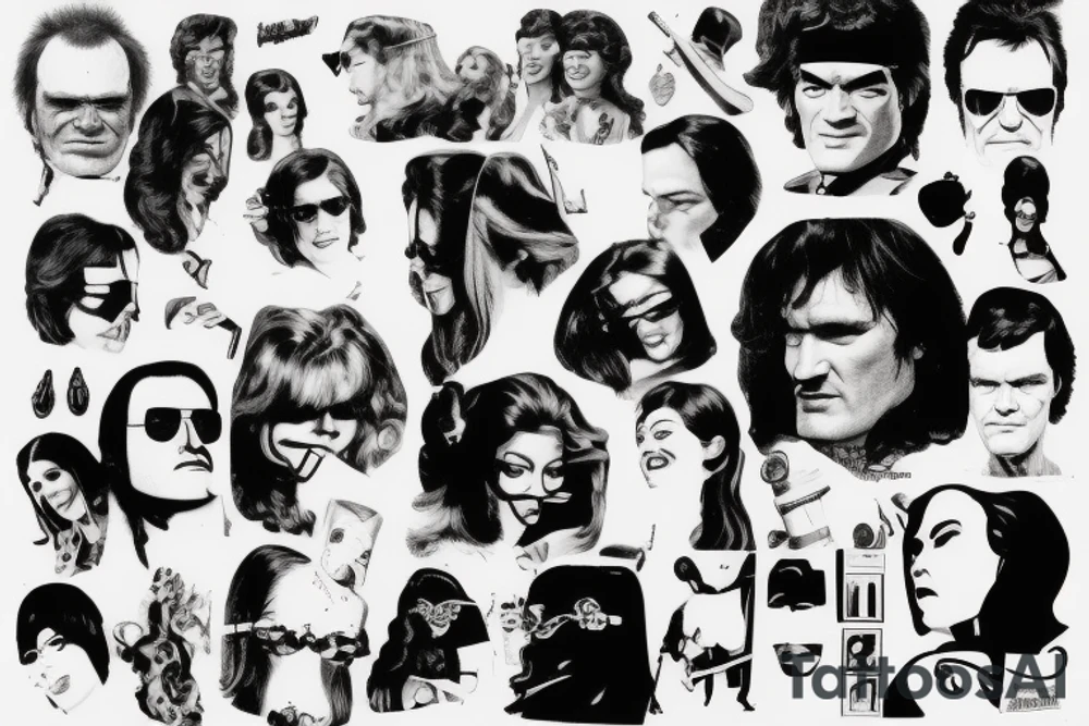 1970s, Hollywood, Quentin Tarantino tattoo idea