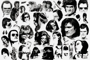 1970s, Hollywood, Quentin Tarantino tattoo idea