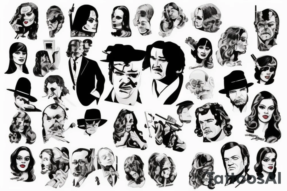 1970s, Hollywood, Quentin Tarantino tattoo idea