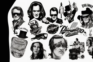 1970s, Hollywood, Quentin Tarantino movie tattoo idea