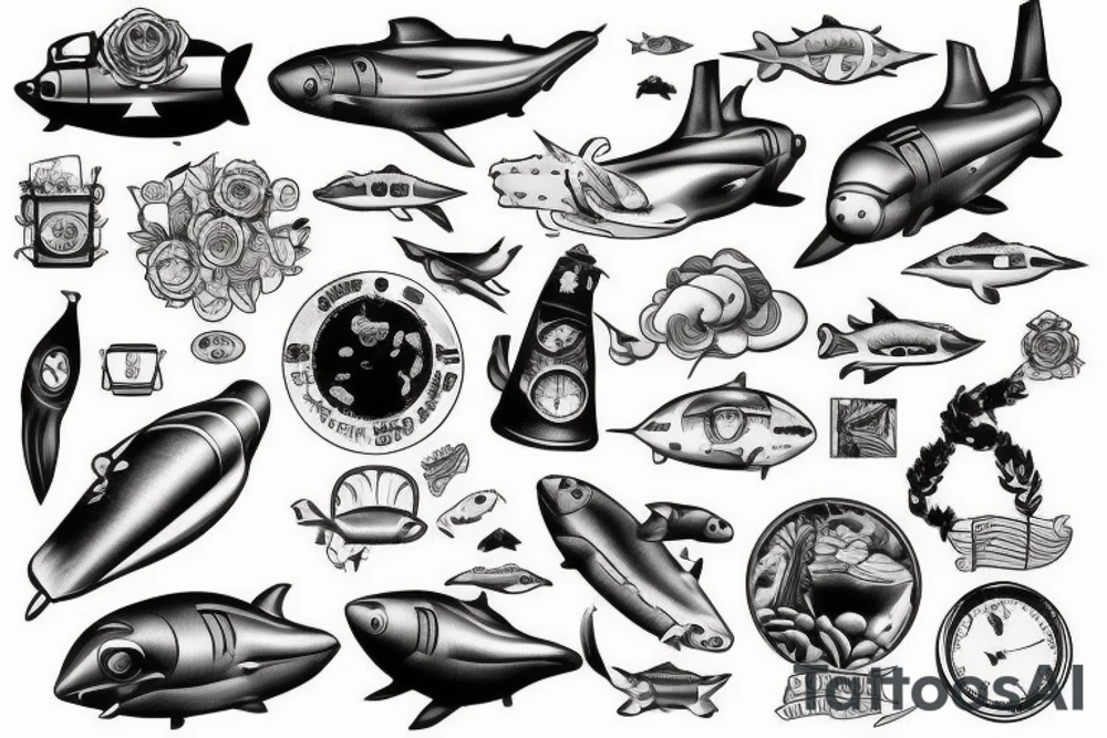 Submarine tattoo idea
