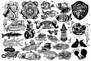 Submarine tattoo idea