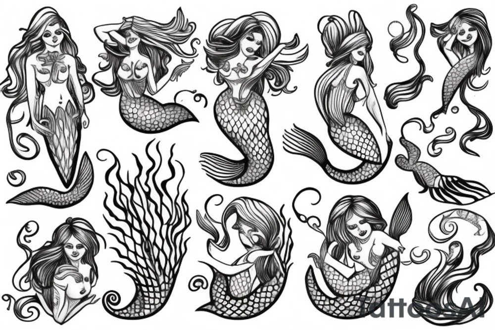 Mermaid tattoo idea