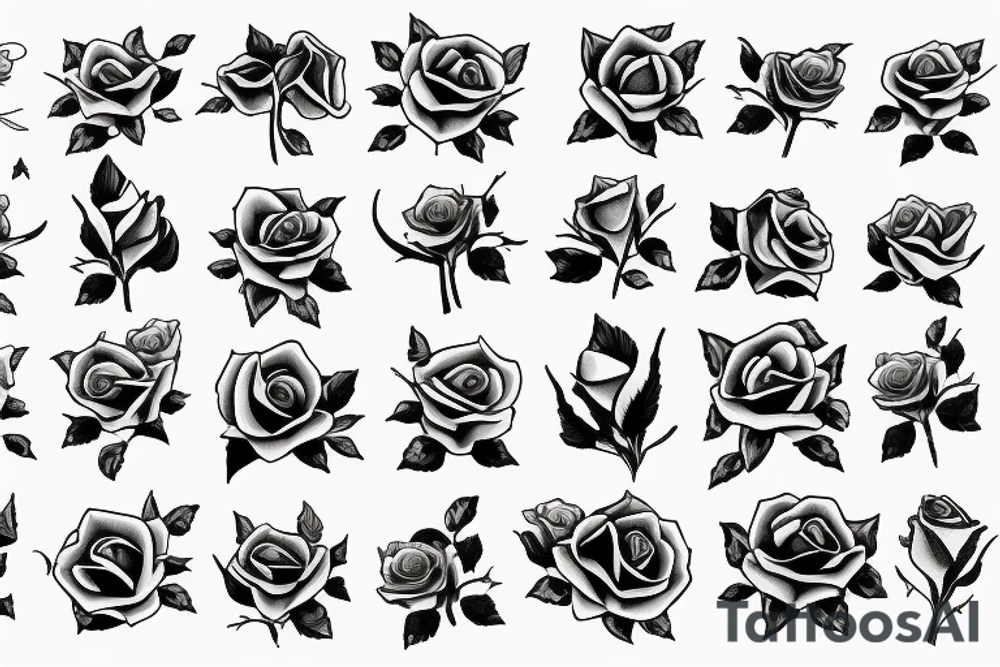 a rose growing from ashes tattoo idea
