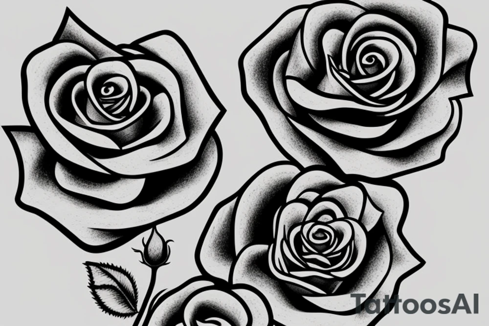 a rose growing from ashes tattoo idea