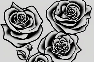 a rose growing from ashes tattoo idea