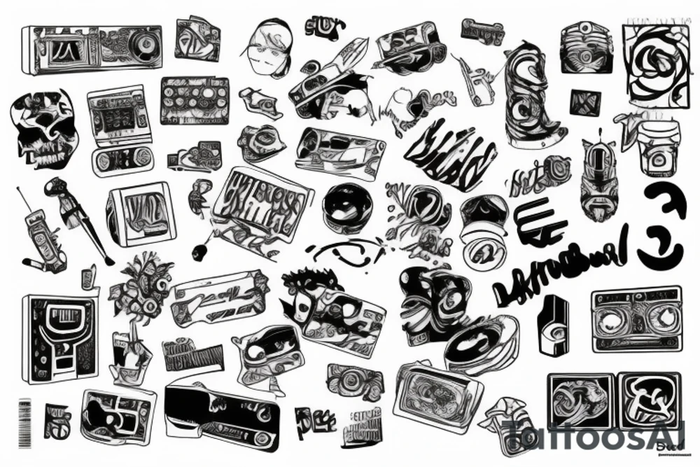 90s theme tattoo idea