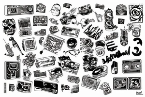 90s theme tattoo idea
